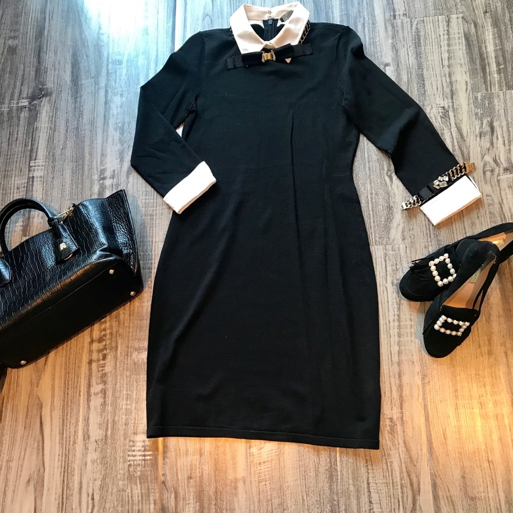Ralph Lauren classic black & white collared dress